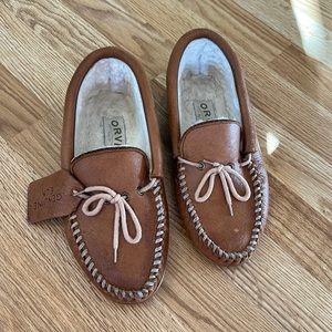 Orvis Mens Genuine Elk Leather Slippers